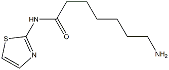 7-amino-N-1,3-thiazol-2-ylheptanamide 结构式