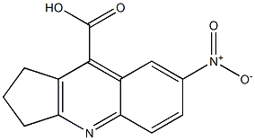 7-nitro-2,3-dihydro-1H-cyclopenta[b]quinoline-9-carboxylic acid 结构式