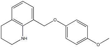 8-(4-methoxyphenoxymethyl)-1,2,3,4-tetrahydroquinoline 结构式