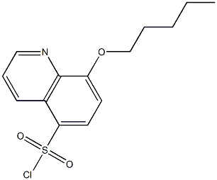 8-(pentyloxy)quinoline-5-sulfonyl chloride 结构式