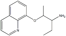 8-[(3-aminopentan-2-yl)oxy]quinoline 结构式