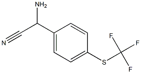 amino{4-[(trifluoromethyl)thio]phenyl}acetonitrile 结构式