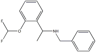 benzyl({1-[2-(difluoromethoxy)phenyl]ethyl})amine 结构式