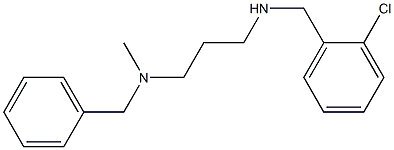benzyl(3-{[(2-chlorophenyl)methyl]amino}propyl)methylamine 结构式
