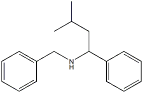 benzyl(3-methyl-1-phenylbutyl)amine 结构式
