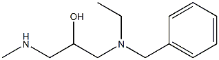 benzyl(ethyl)[2-hydroxy-3-(methylamino)propyl]amine 结构式