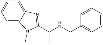 benzyl[1-(1-methyl-1H-1,3-benzodiazol-2-yl)ethyl]amine 结构式