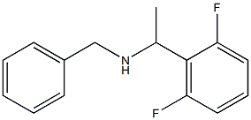 benzyl[1-(2,6-difluorophenyl)ethyl]amine 结构式