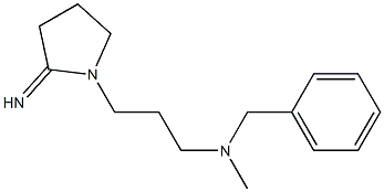 benzyl[3-(2-iminopyrrolidin-1-yl)propyl]methylamine 结构式