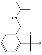 butan-2-yl({[2-(trifluoromethyl)phenyl]methyl})amine 结构式