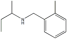 butan-2-yl[(2-methylphenyl)methyl]amine 结构式