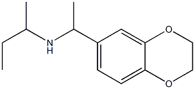 butan-2-yl[1-(2,3-dihydro-1,4-benzodioxin-6-yl)ethyl]amine 结构式