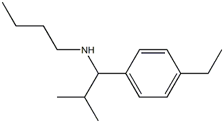 butyl[1-(4-ethylphenyl)-2-methylpropyl]amine 结构式
