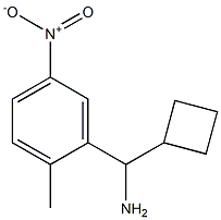 cyclobutyl(2-methyl-5-nitrophenyl)methanamine 结构式