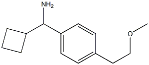 cyclobutyl[4-(2-methoxyethyl)phenyl]methanamine 结构式