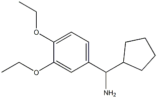 cyclopentyl(3,4-diethoxyphenyl)methanamine 结构式