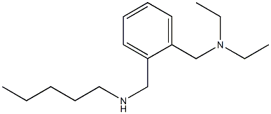 diethyl({2-[(pentylamino)methyl]phenyl}methyl)amine 结构式