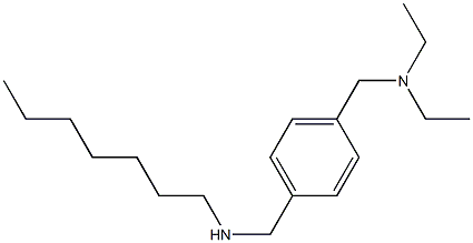 diethyl({4-[(heptylamino)methyl]phenyl}methyl)amine 结构式