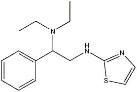 diethyl[1-phenyl-2-(1,3-thiazol-2-ylamino)ethyl]amine 结构式