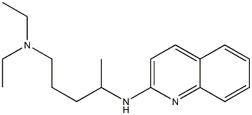 diethyl[4-(quinolin-2-ylamino)pentyl]amine 结构式