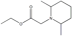 ethyl 2-(2,6-dimethylpiperidin-1-yl)acetate 结构式