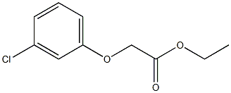 ethyl 2-(3-chlorophenoxy)acetate 结构式