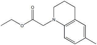 ethyl 2-(6-methyl-1,2,3,4-tetrahydroquinolin-1-yl)acetate 结构式