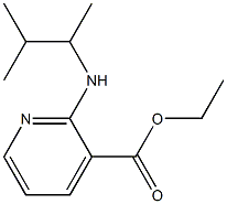 ethyl 2-[(3-methylbutan-2-yl)amino]pyridine-3-carboxylate 结构式