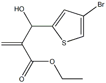 ethyl 2-[(4-bromothiophen-2-yl)(hydroxy)methyl]prop-2-enoate 结构式