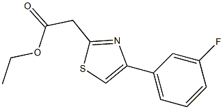 ethyl 2-[4-(3-fluorophenyl)-1,3-thiazol-2-yl]acetate 结构式