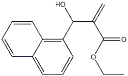 ethyl 2-[hydroxy(naphthalen-1-yl)methyl]prop-2-enoate 结构式