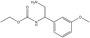 ethyl 2-amino-1-(3-methoxyphenyl)ethylcarbamate 结构式