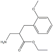 ethyl 3-amino-2-[(2-methoxyphenyl)methyl]propanoate 结构式