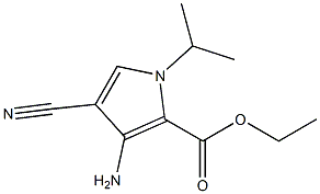 ethyl 3-amino-4-cyano-1-(propan-2-yl)-1H-pyrrole-2-carboxylate 结构式