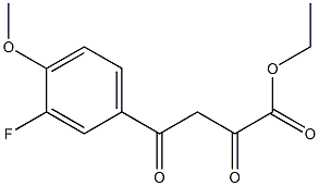 ethyl 4-(3-fluoro-4-methoxyphenyl)-2,4-dioxobutanoate 结构式