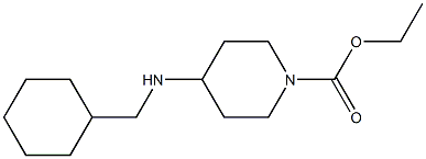 ethyl 4-[(cyclohexylmethyl)amino]piperidine-1-carboxylate 结构式