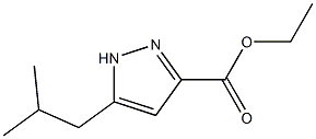 ethyl 5-isobutyl-1H-pyrazole-3-carboxylate 结构式