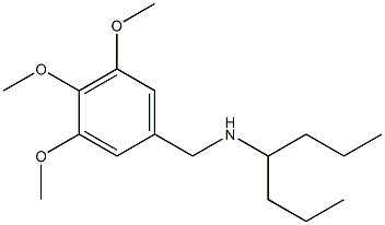 heptan-4-yl[(3,4,5-trimethoxyphenyl)methyl]amine 结构式