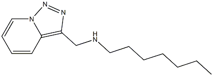 heptyl({[1,2,4]triazolo[3,4-a]pyridin-3-ylmethyl})amine 结构式