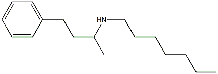 heptyl(4-phenylbutan-2-yl)amine 结构式
