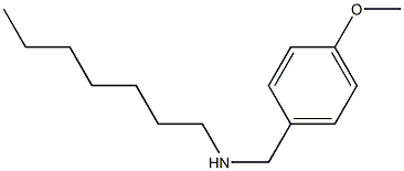 heptyl[(4-methoxyphenyl)methyl]amine 结构式