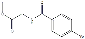 methyl [(4-bromobenzoyl)amino]acetate 结构式