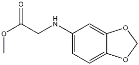 methyl 2-(2H-1,3-benzodioxol-5-ylamino)acetate 结构式