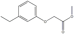 methyl 2-(3-ethylphenoxy)acetate 结构式