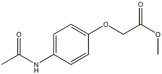 methyl 2-(4-acetamidophenoxy)acetate 结构式