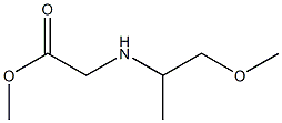 methyl 2-[(1-methoxypropan-2-yl)amino]acetate 结构式