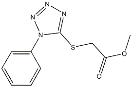methyl 2-[(1-phenyl-1H-1,2,3,4-tetrazol-5-yl)sulfanyl]acetate 结构式