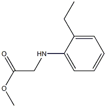 methyl 2-[(2-ethylphenyl)amino]acetate 结构式