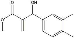 methyl 2-[(3,4-dimethylphenyl)(hydroxy)methyl]prop-2-enoate 结构式