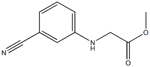 methyl 2-[(3-cyanophenyl)amino]acetate 结构式